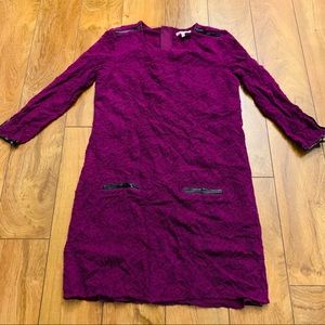 JUICY COUTURE PURPLE LACE MINI DRESS SZ S